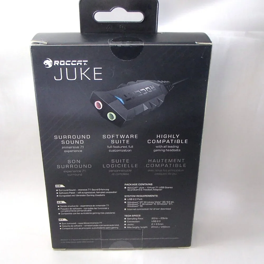 ROCCAT Juke - Virtual 7.1 Plus USB Stereo Soundcard